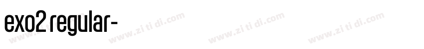 exo2 regular字体转换